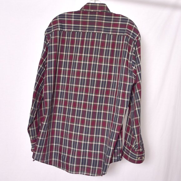 Falcon Bay Classics Men's Long Sleeve Red and Green Plaid Button Up Shirt Size M - Picture 4 of 7